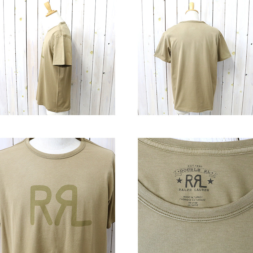 Double RL : RRL RANCH LOGO T-SHIRT (NEW TAN)