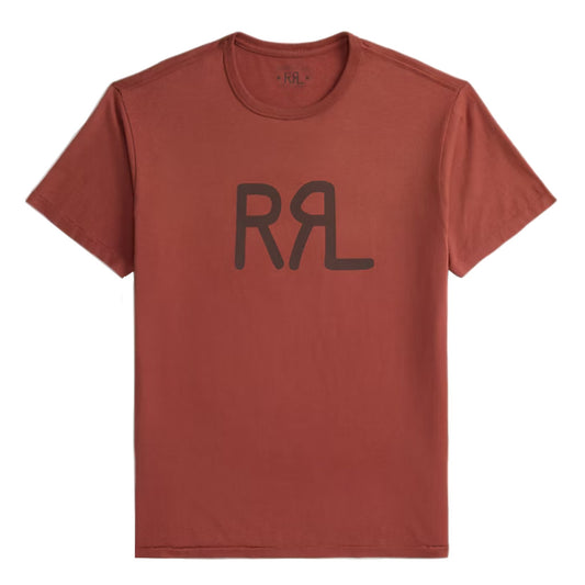 Double RL : RRL RANCH LOGO T-SHIRT (RED SNAPPER)