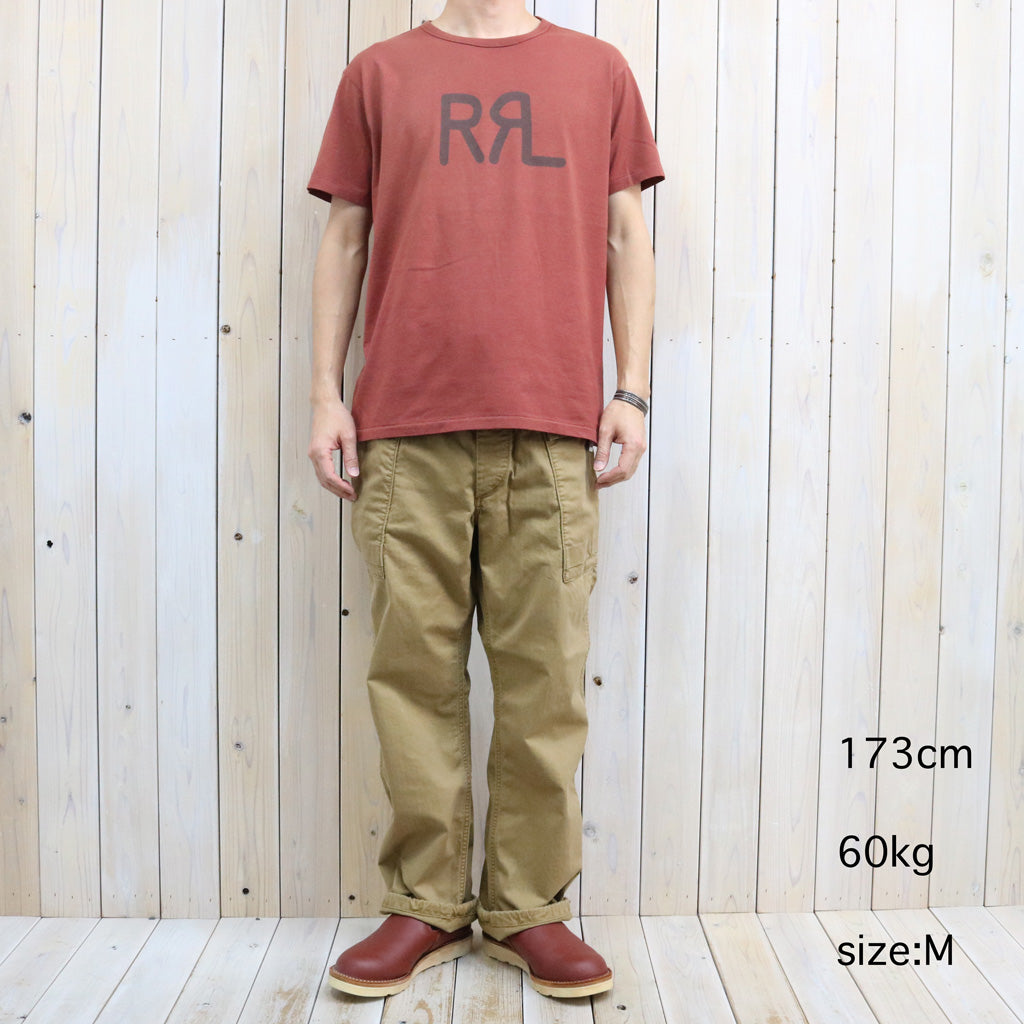 Double RL : RRL RANCH LOGO T-SHIRT (RED SNAPPER)