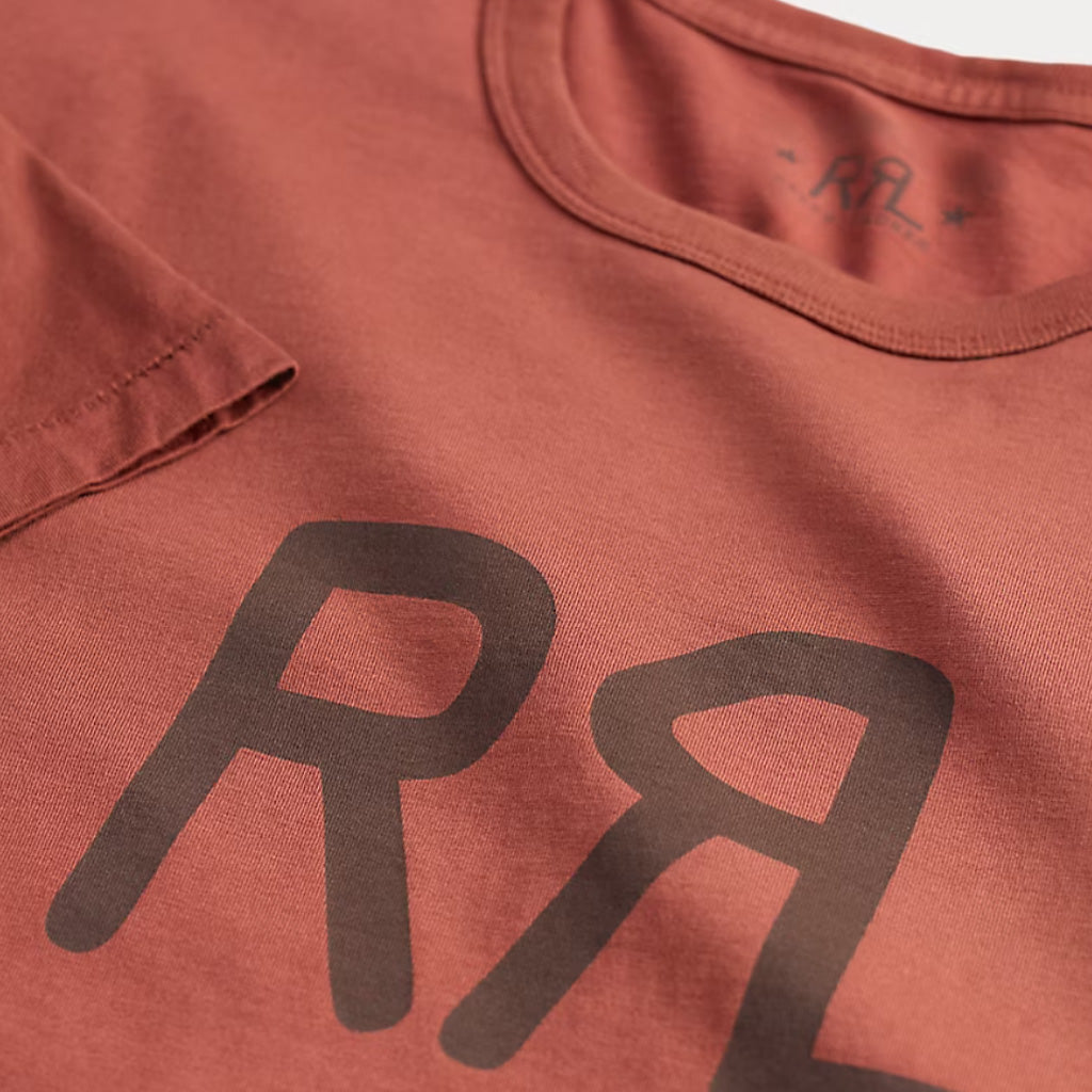Double RL : RRL RANCH LOGO T-SHIRT (RED SNAPPER)