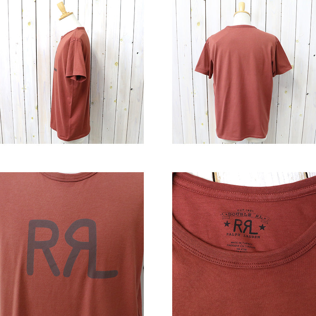 Double RL : RRL RANCH LOGO T-SHIRT (RED SNAPPER)