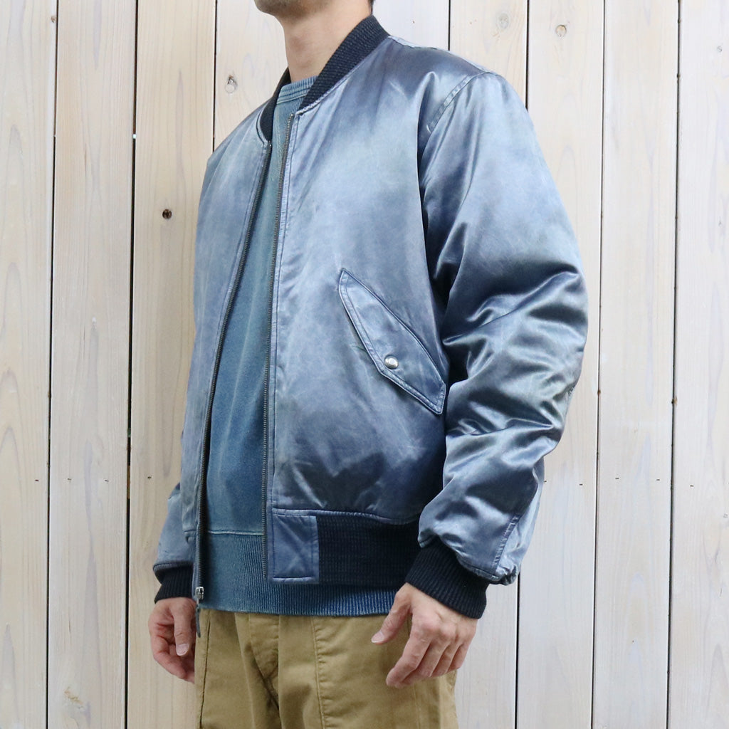 【SALE30%OFF】Double RL : EMBROIDERED SATIN FLIGHT JACKET