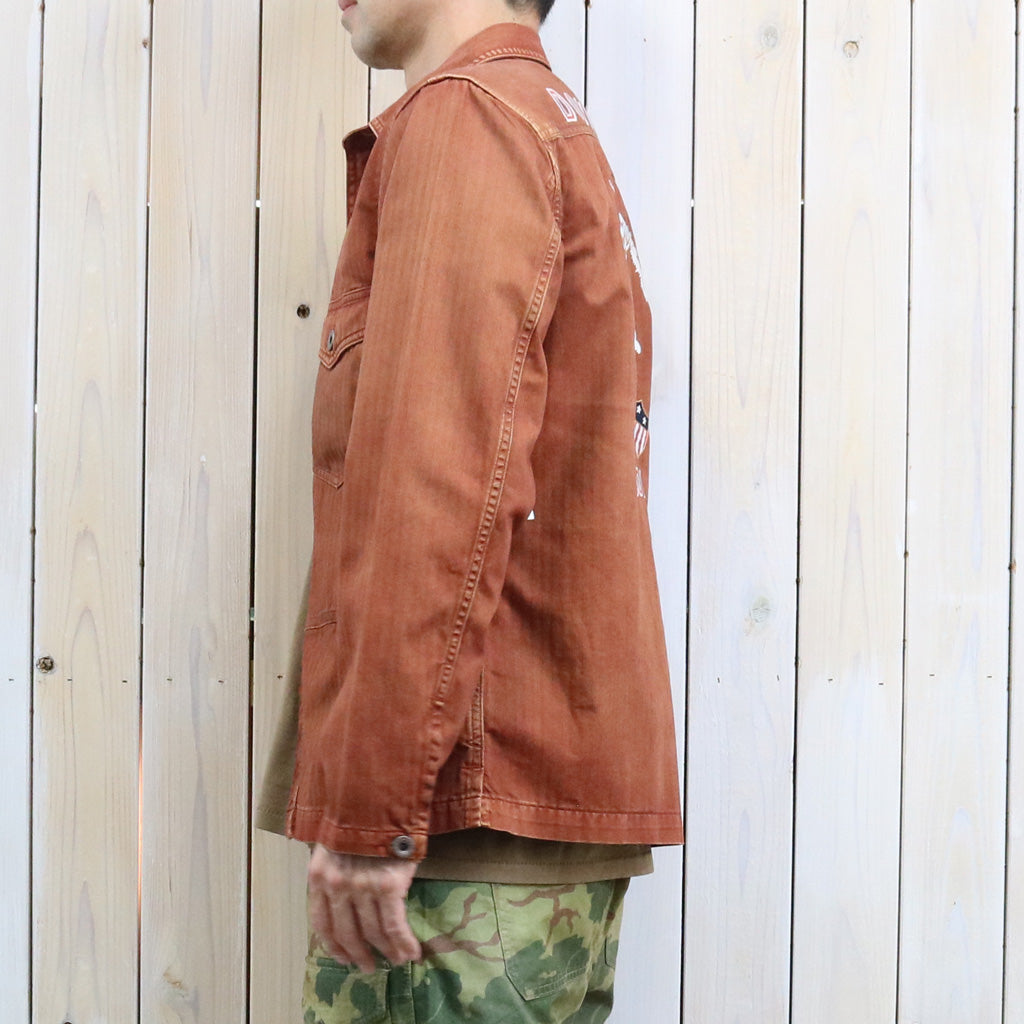 【SALE30%OFF】Double RL : EMBROIDERED HERRINGBONE TWILL OVERSHIRT