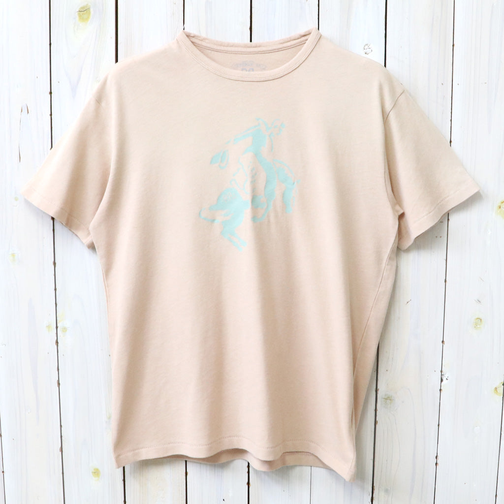 【SALE30%OFF】Double RL : COTTON HEMP GRAPHIC T-SHIRT (FADED PINK)