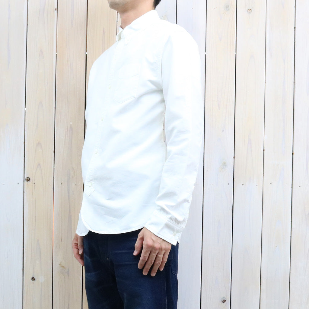 Double RL : SELVEDGE-DETAILED OXFORD WORK SHIRT (WHITE)