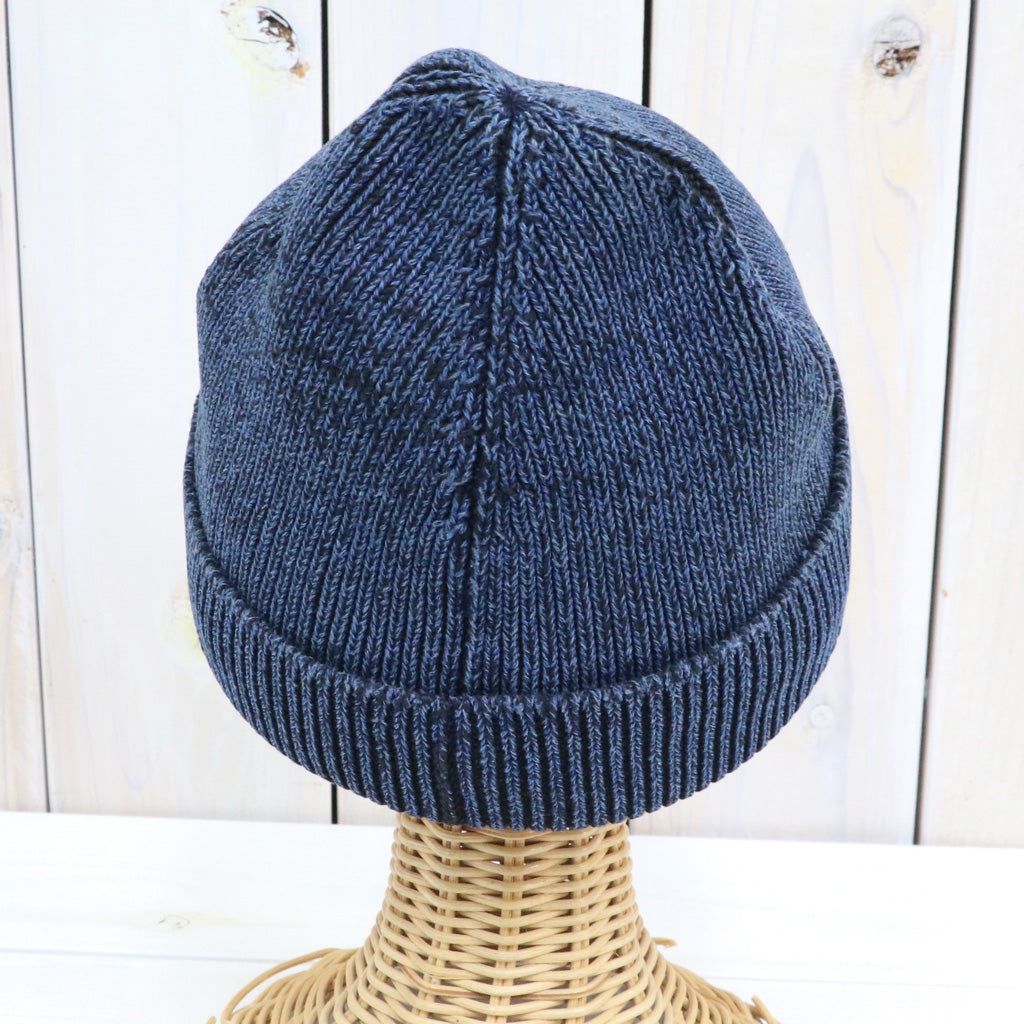 Double RL : INDIGO COTTON WATCH CAP (MIDNIGHT BLUE)