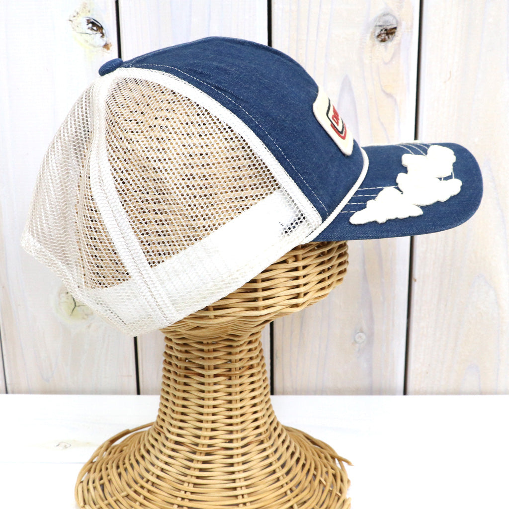 Double RL : LOGO PATCH DENIM TRUCKER CAP (SPRINGVALE WASH)