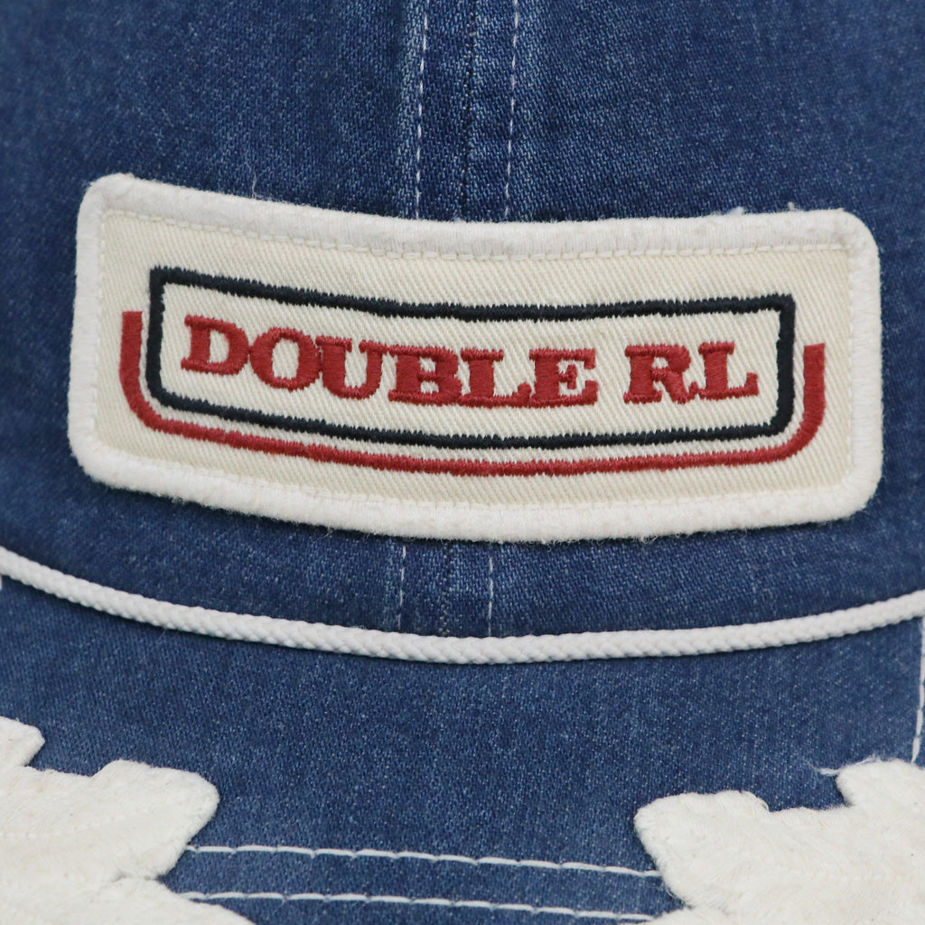 Double RL : LOGO PATCH DENIM TRUCKER CAP (SPRINGVALE WASH)