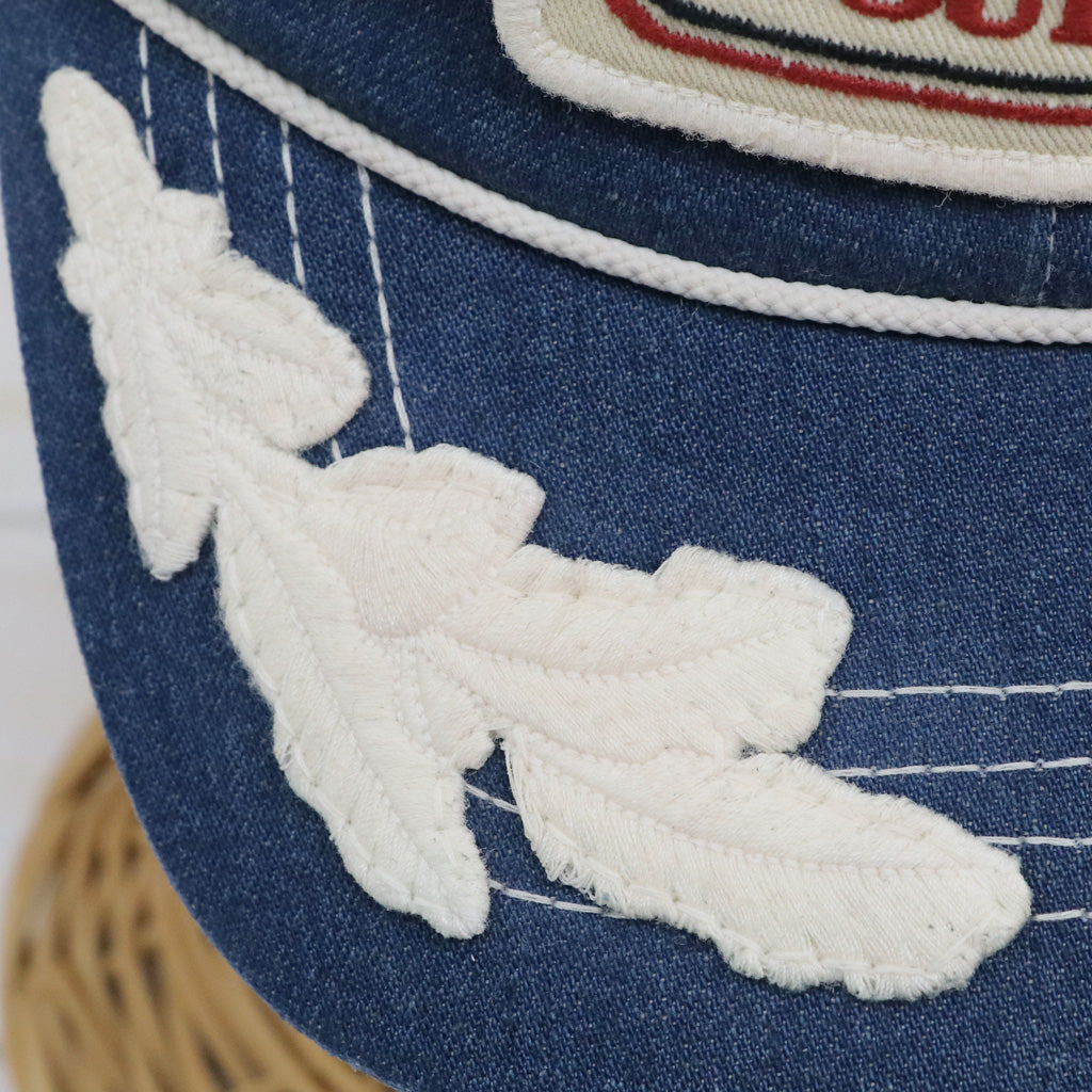 Double RL : LOGO PATCH DENIM TRUCKER CAP (SPRINGVALE WASH)