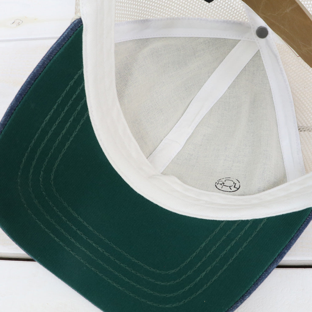 Double RL : LOGO PATCH DENIM TRUCKER CAP (SPRINGVALE WASH)