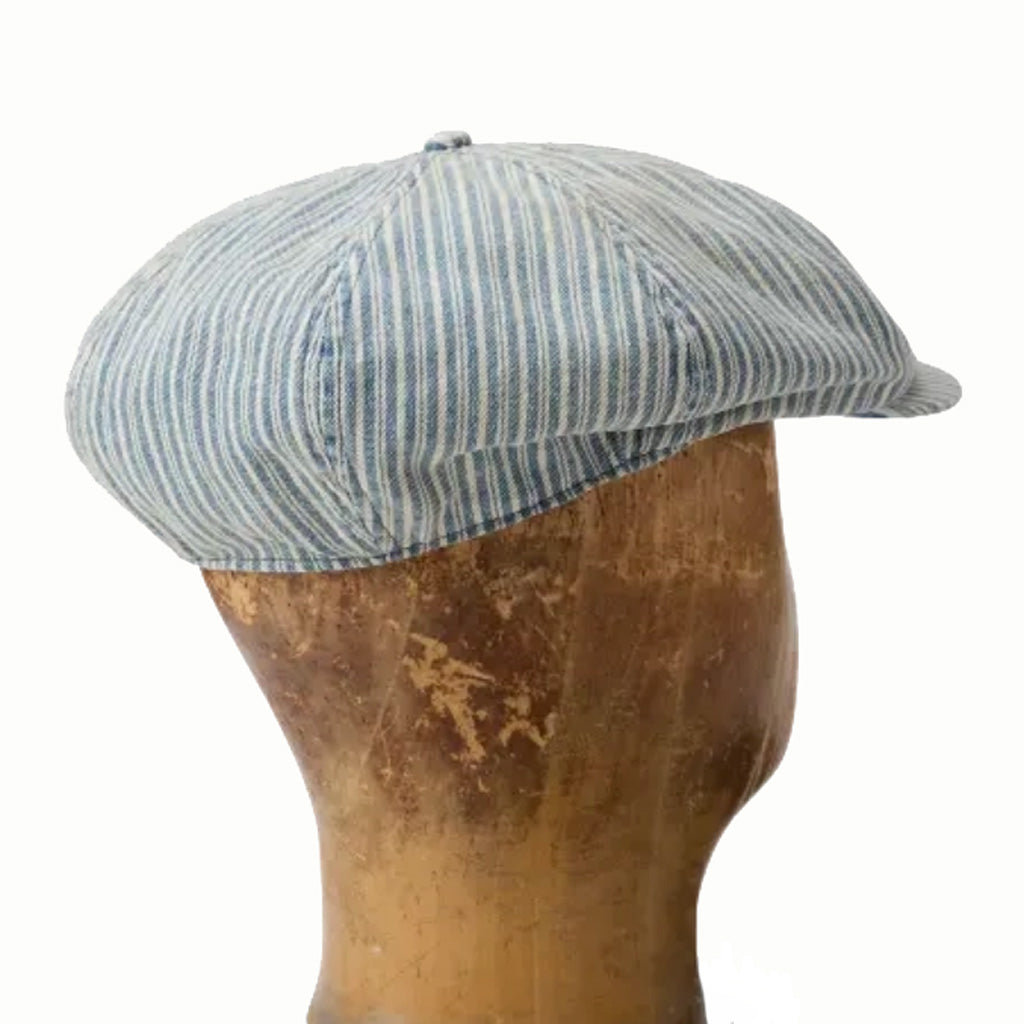 Double RL : STRIPED TWILL NEWSBOY CAP
