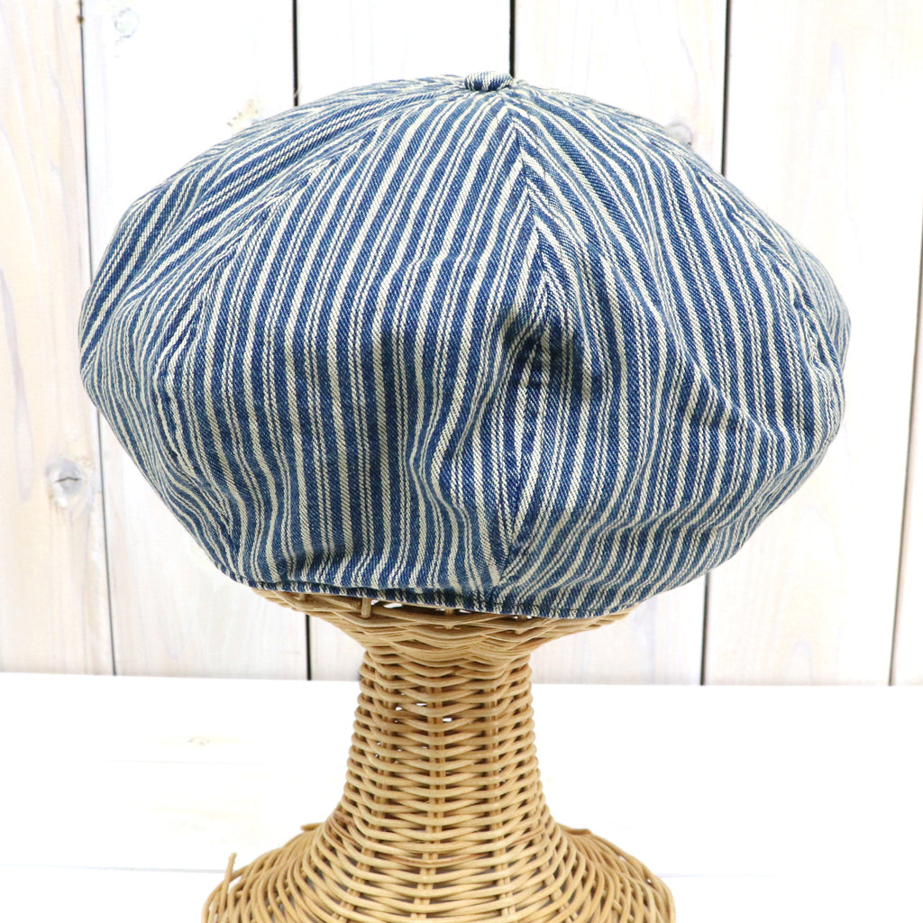 Double RL : STRIPED TWILL NEWSBOY CAP