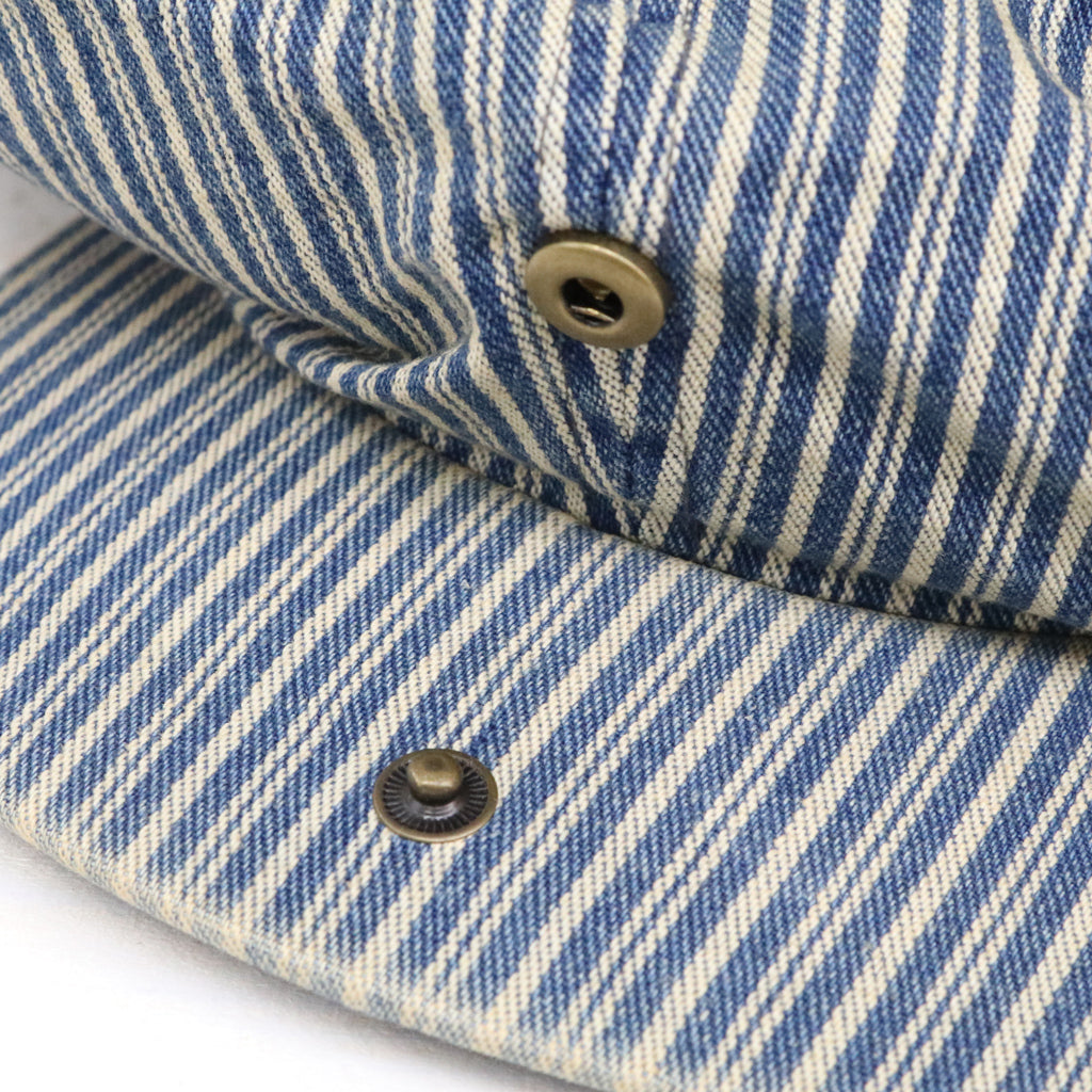 Double RL : STRIPED TWILL NEWSBOY CAP