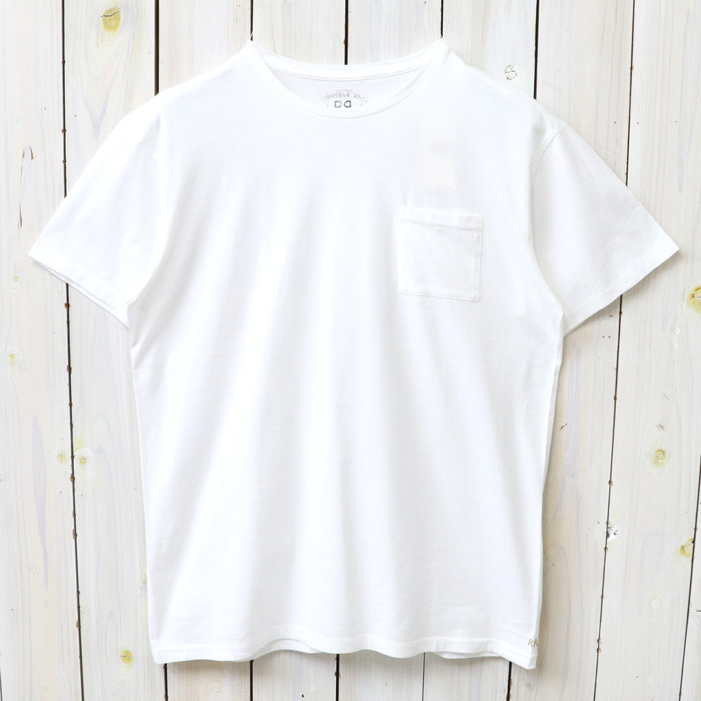 Double RL : JERSEY POCKET T-SHIRT (WHITE)