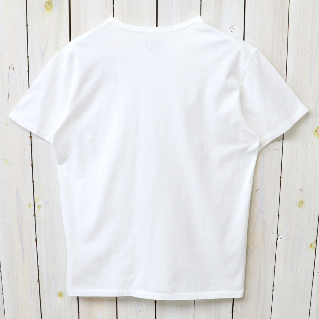 Double RL : JERSEY POCKET T-SHIRT (WHITE)