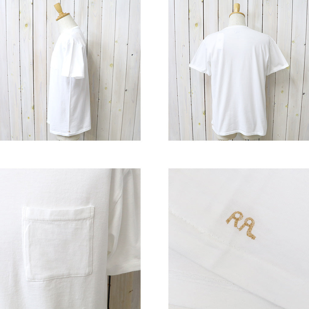 Double RL : JERSEY POCKET T-SHIRT (WHITE)