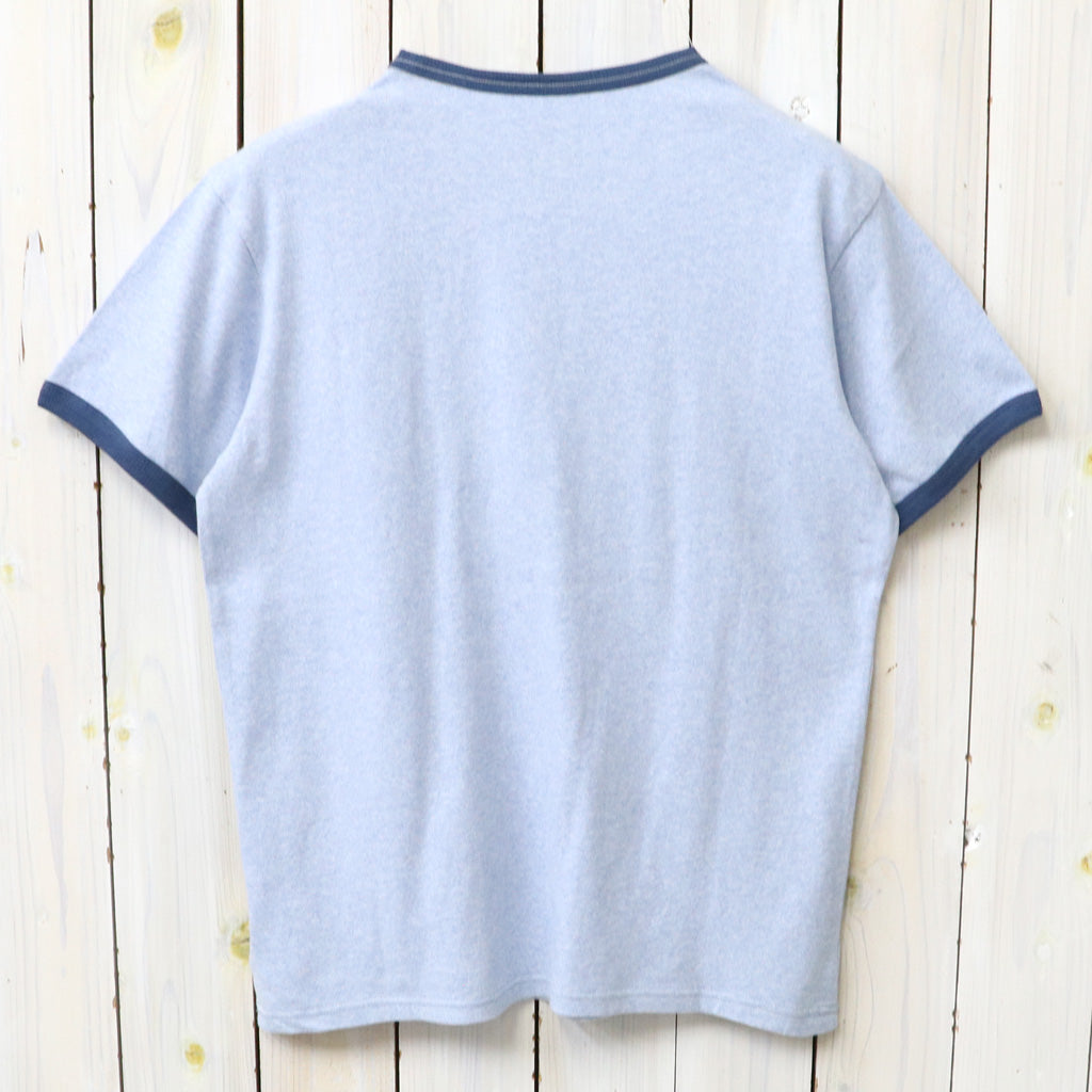 Double RL : LOGO JERSEY RINGER T-SHIRT (BLUE)