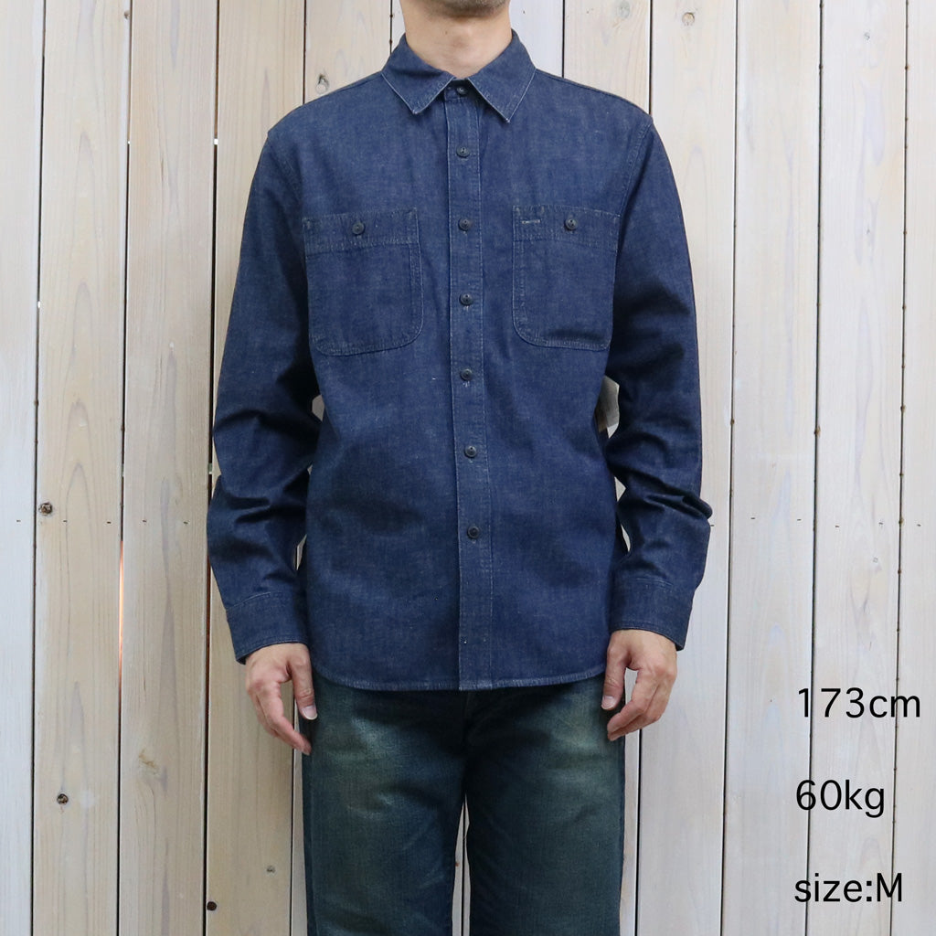 Double RL : INDIGO DENIM WORK SHIRT (INDIGO RINSE)