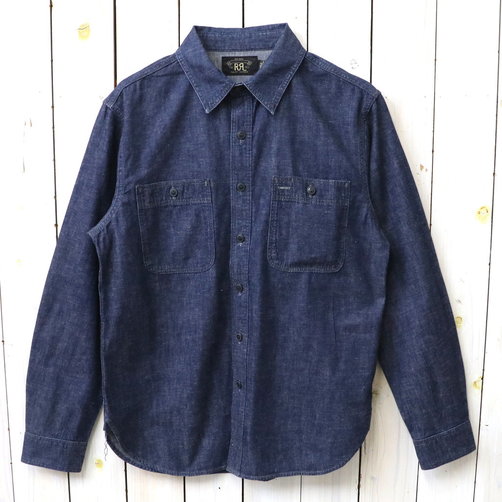 Double RL : INDIGO DENIM WORK SHIRT (INDIGO RINSE)