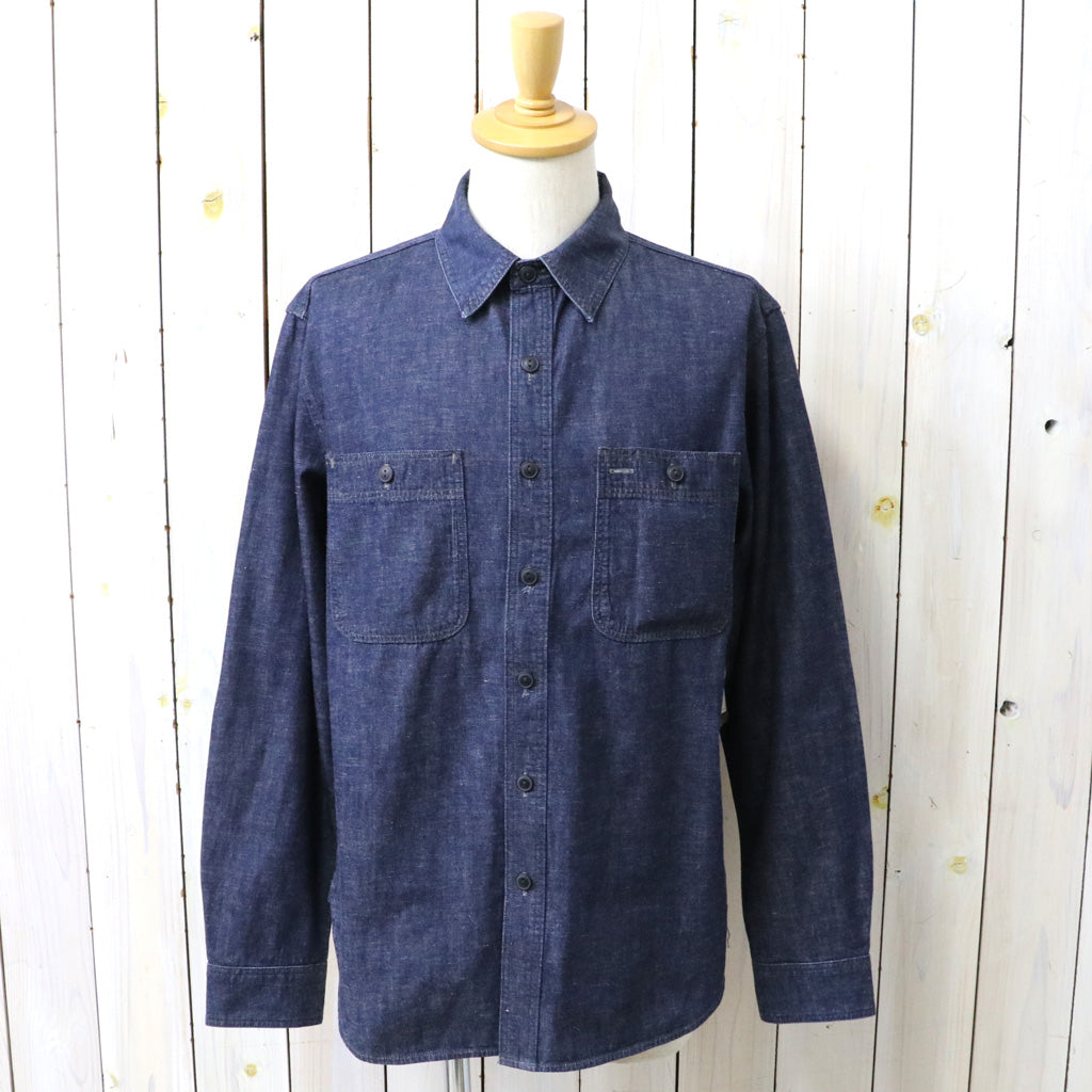 Double RL : INDIGO DENIM WORK SHIRT (INDIGO RINSE)