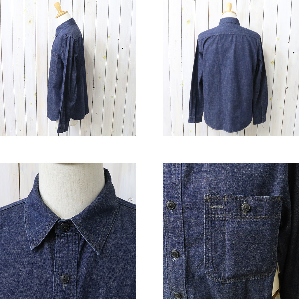 Double RL : INDIGO DENIM WORK SHIRT (INDIGO RINSE)