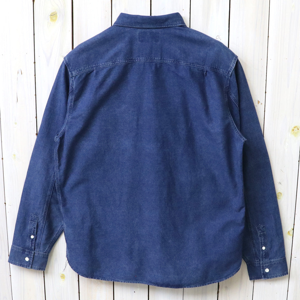 Double RL : INDIGO OXFORD WORK SHIRT
