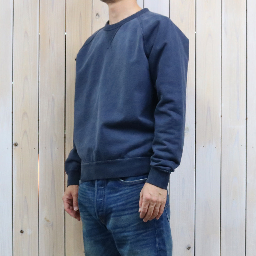 Double RL : GARMENT-DYE FRENCH TERRY SWEAT SHIRT (NAVY)