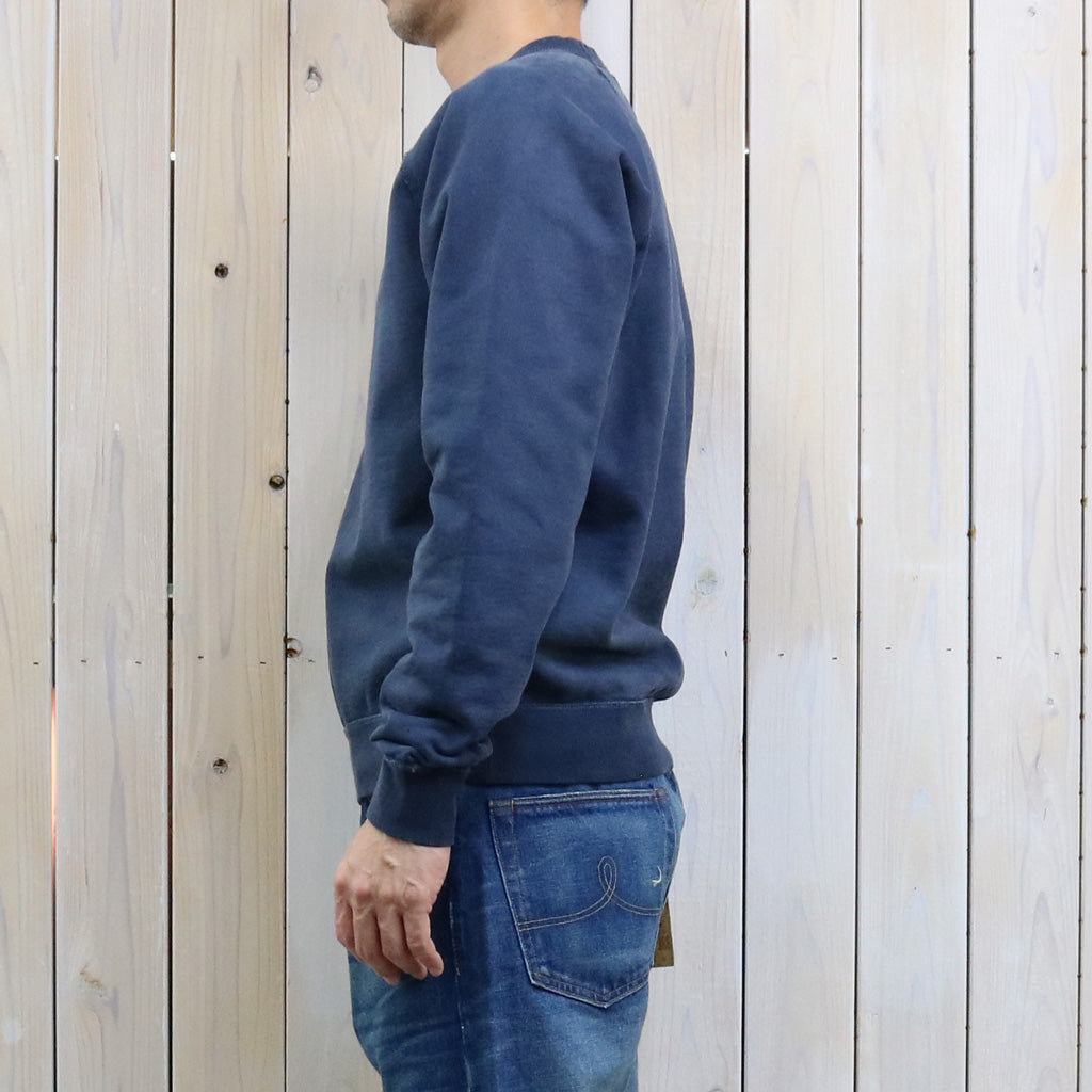 Double RL : GARMENT-DYE FRENCH TERRY SWEAT SHIRT (NAVY)