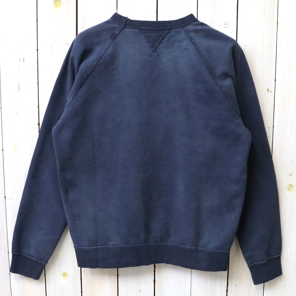 Double RL : GARMENT-DYE FRENCH TERRY SWEAT SHIRT (NAVY)