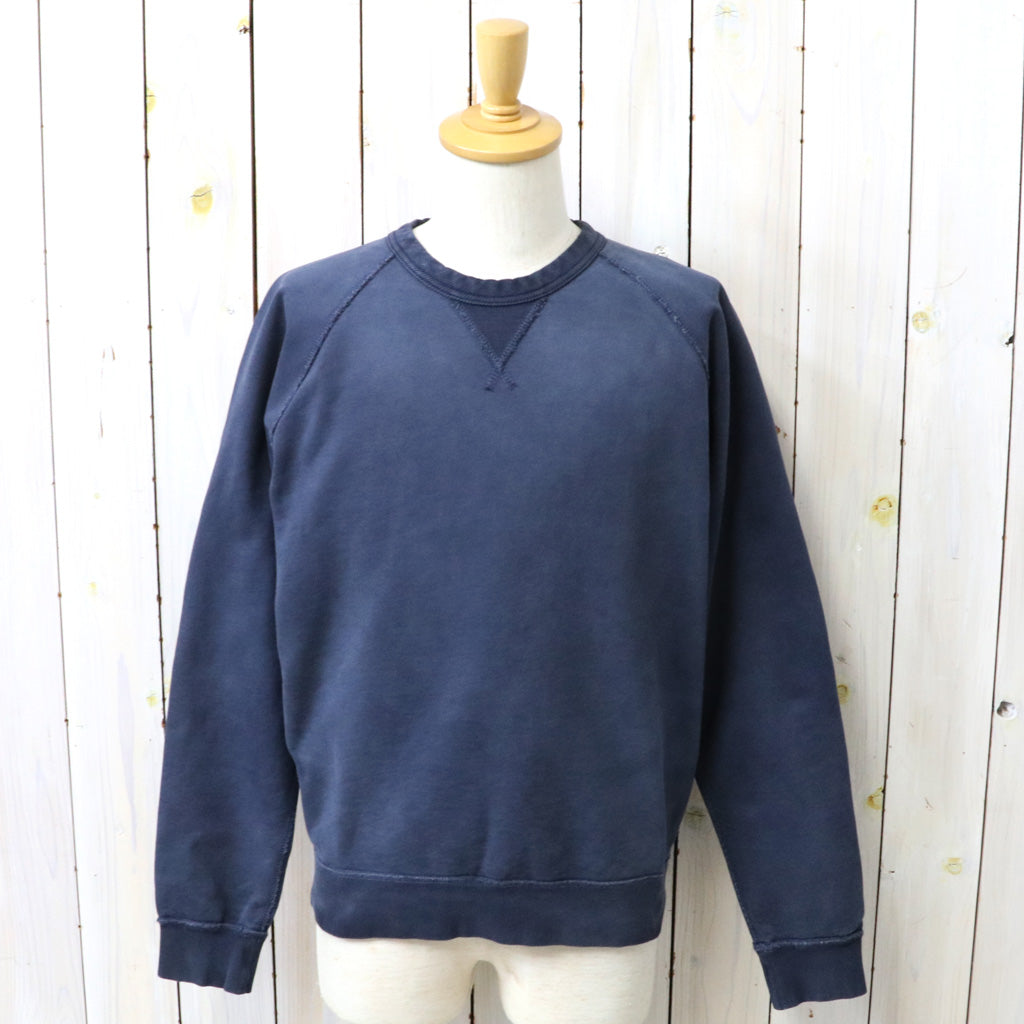 Double RL : GARMENT-DYE FRENCH TERRY SWEAT SHIRT (NAVY)