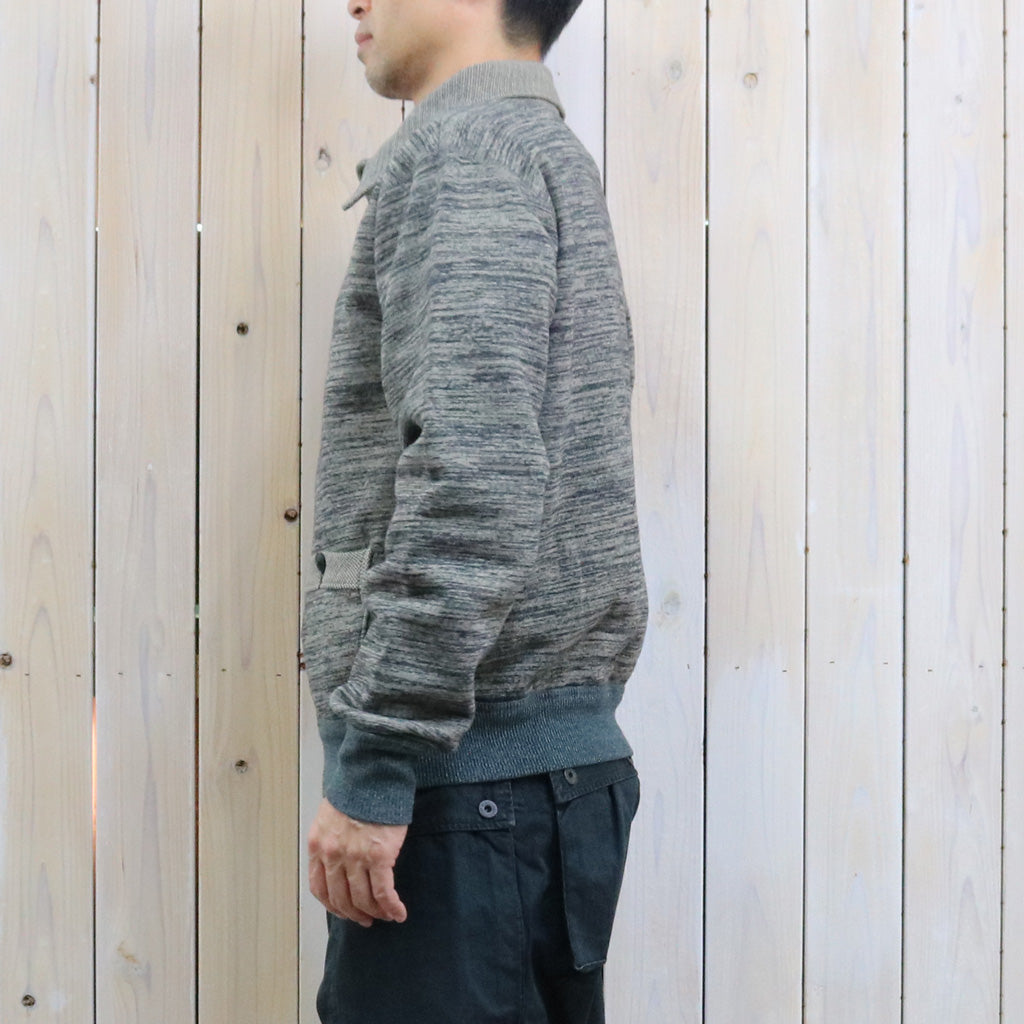 Double RL : HEATHERED COTTON BLEND CARDIGAN