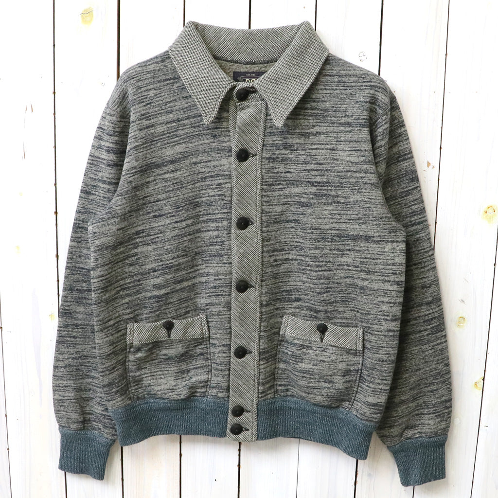 Double RL : HEATHERED COTTON BLEND CARDIGAN