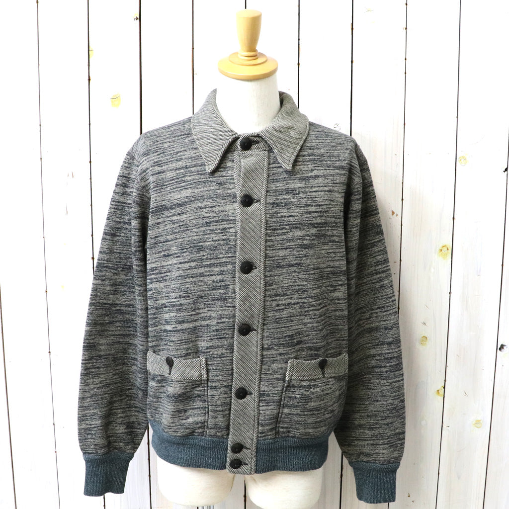 Double RL : HEATHERED COTTON BLEND CARDIGAN