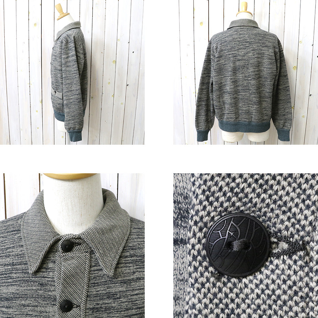 Double RL : HEATHERED COTTON BLEND CARDIGAN