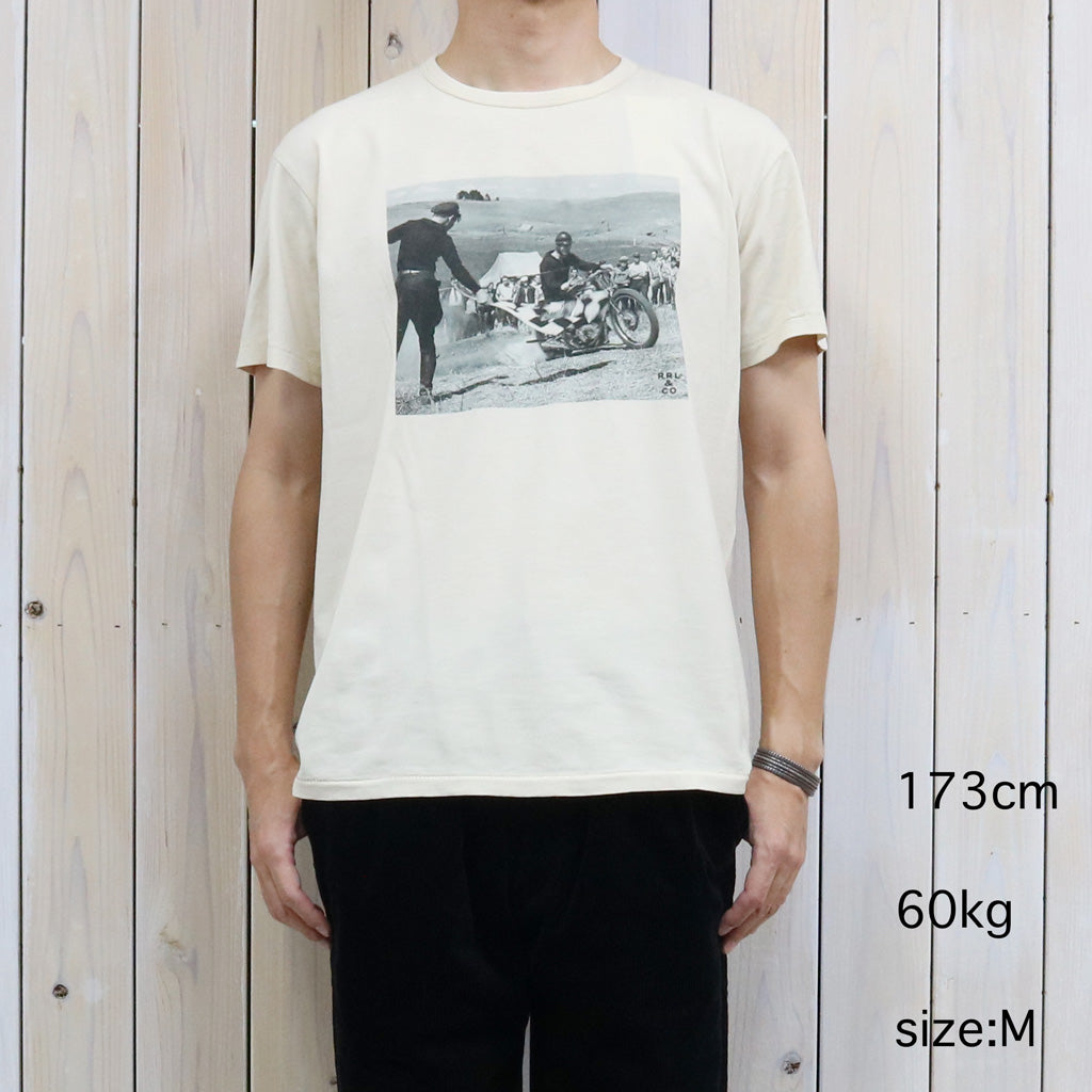 Double RL : JERSEY GRAPHIC T-SHIRT (PAPER WHITE)