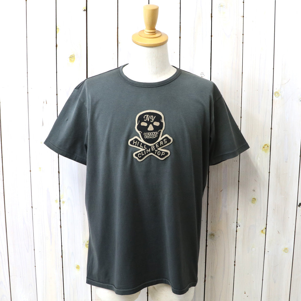 Double RL : SKULL PATCH JERSEY T-SHIRT (FADED BLACK)
