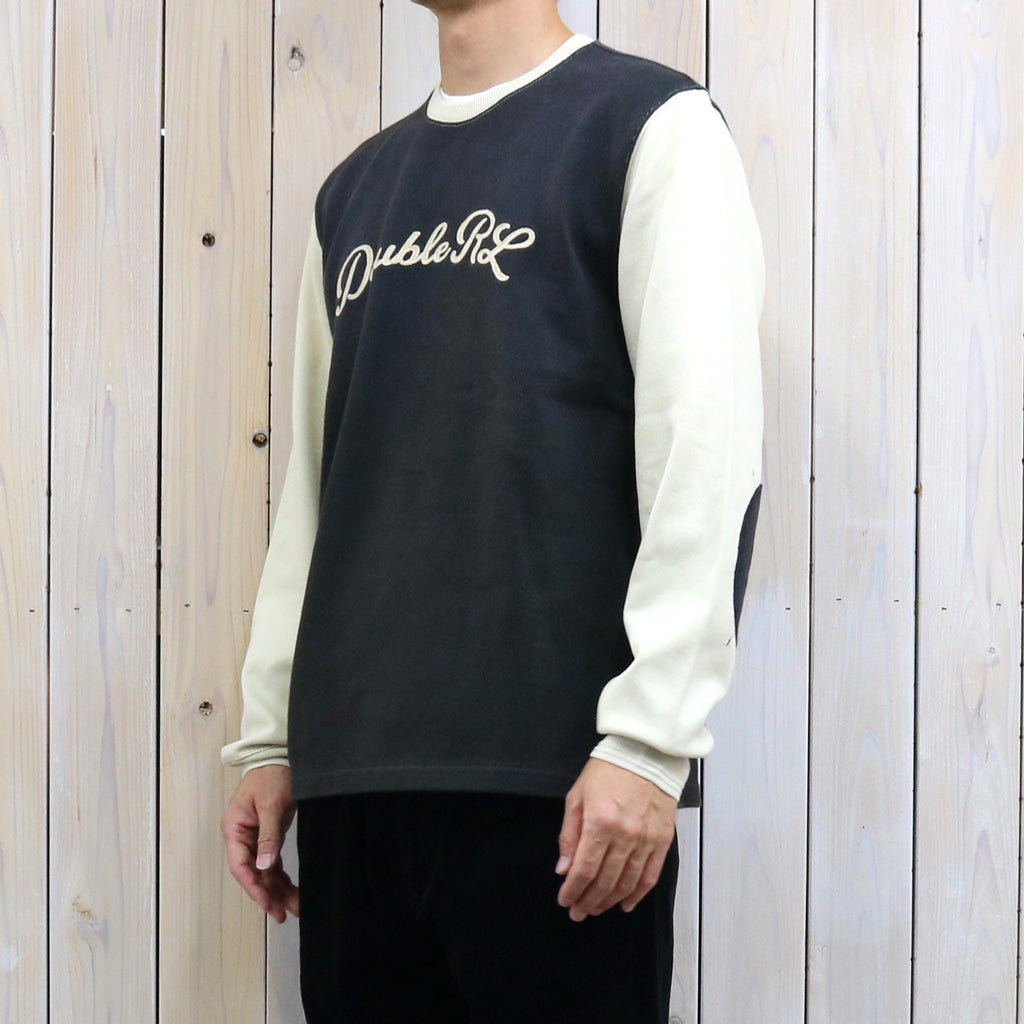 Double RL : LOGO 2TONE JERSEY T-SHIRT (FADED BLACK/MULTI)