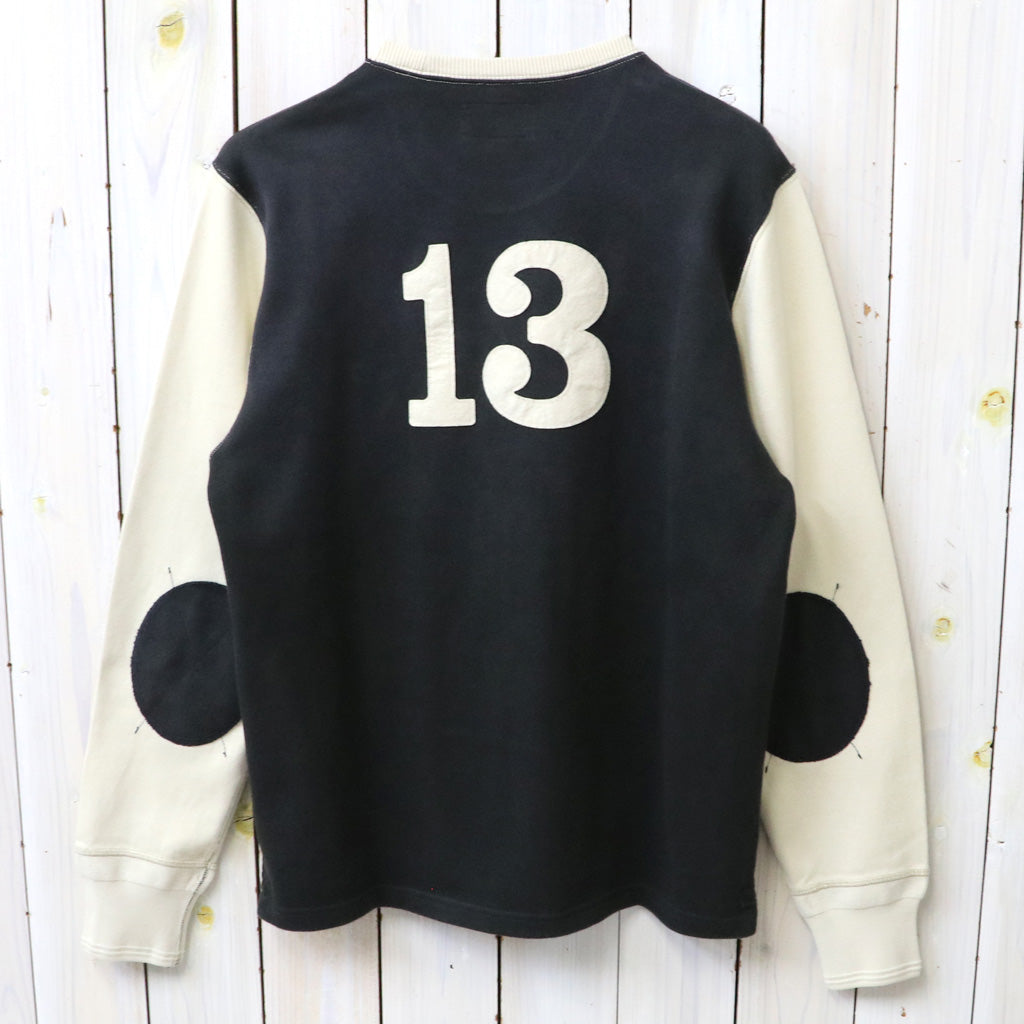Double RL : LOGO 2TONE JERSEY T-SHIRT (FADED BLACK/MULTI)