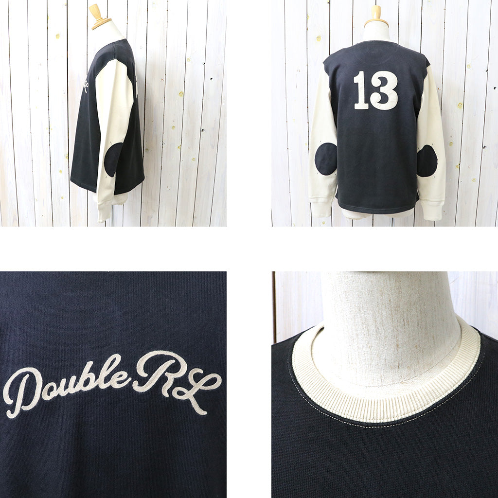Double RL : LOGO 2TONE JERSEY T-SHIRT (FADED BLACK/MULTI)