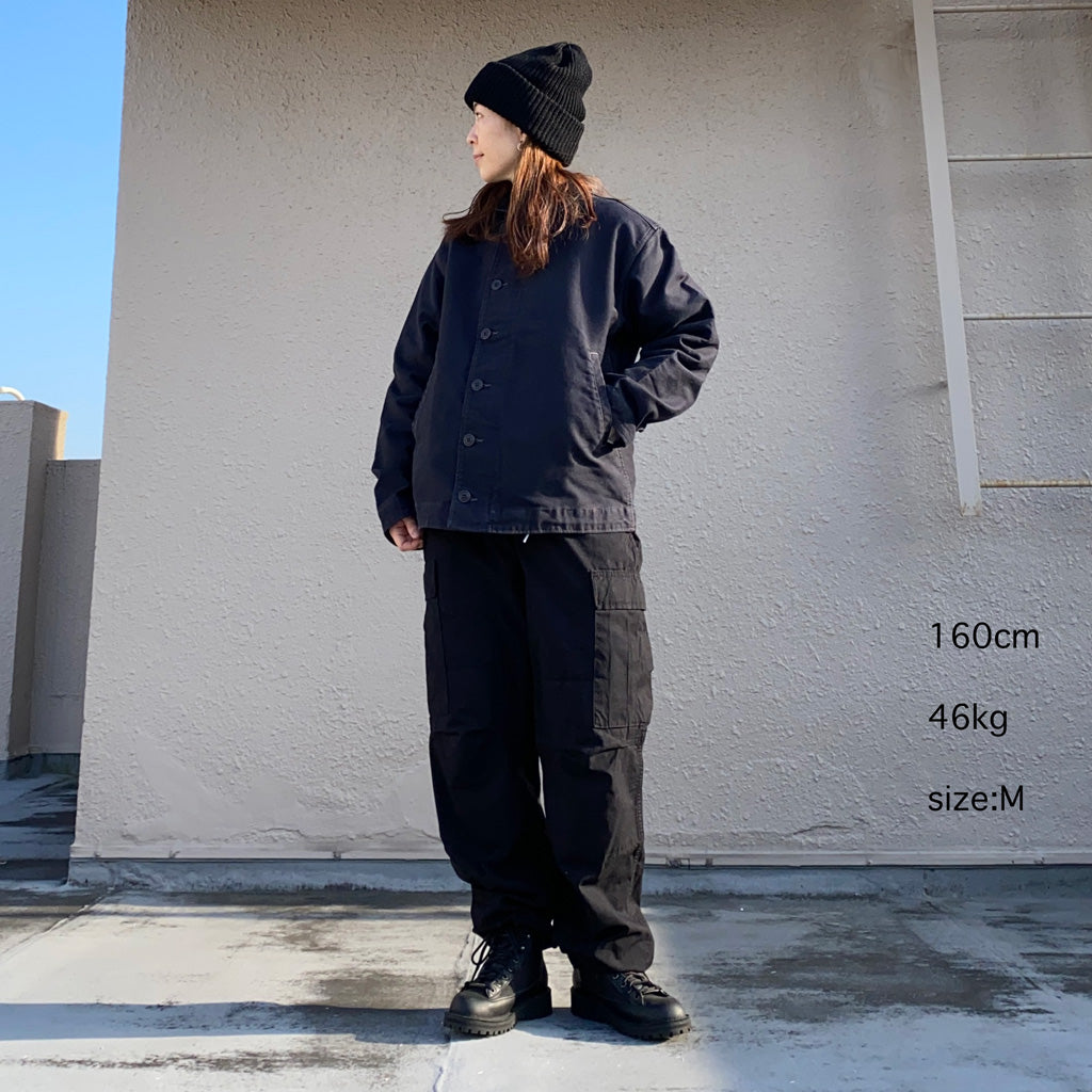Double RL : JUNGLE CLOTH DECK JACKET (DARK NAVY)