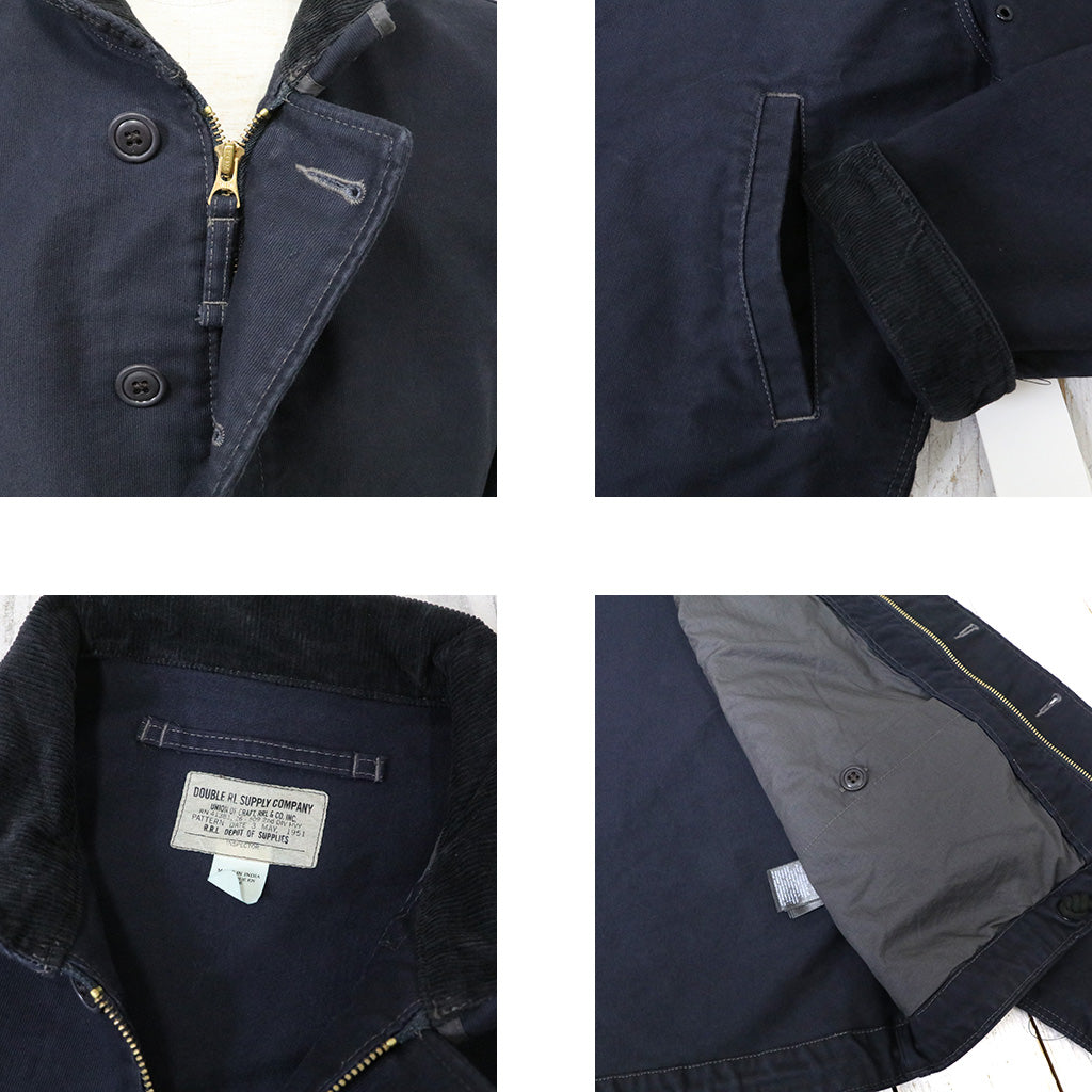 Double RL : JUNGLE CLOTH DECK JACKET (DARK NAVY)