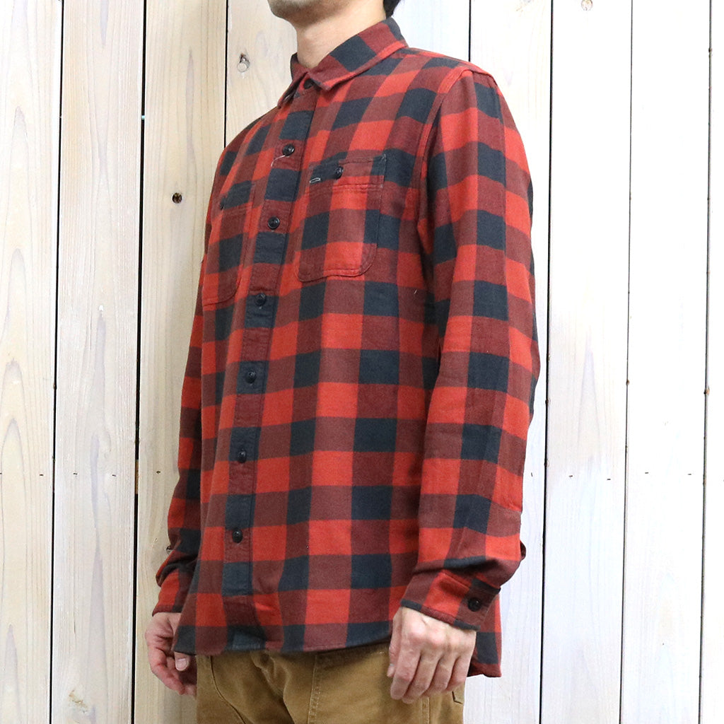Double RL : PLAID TWILL WORK SHIRT (RL 105 RED BLACK)