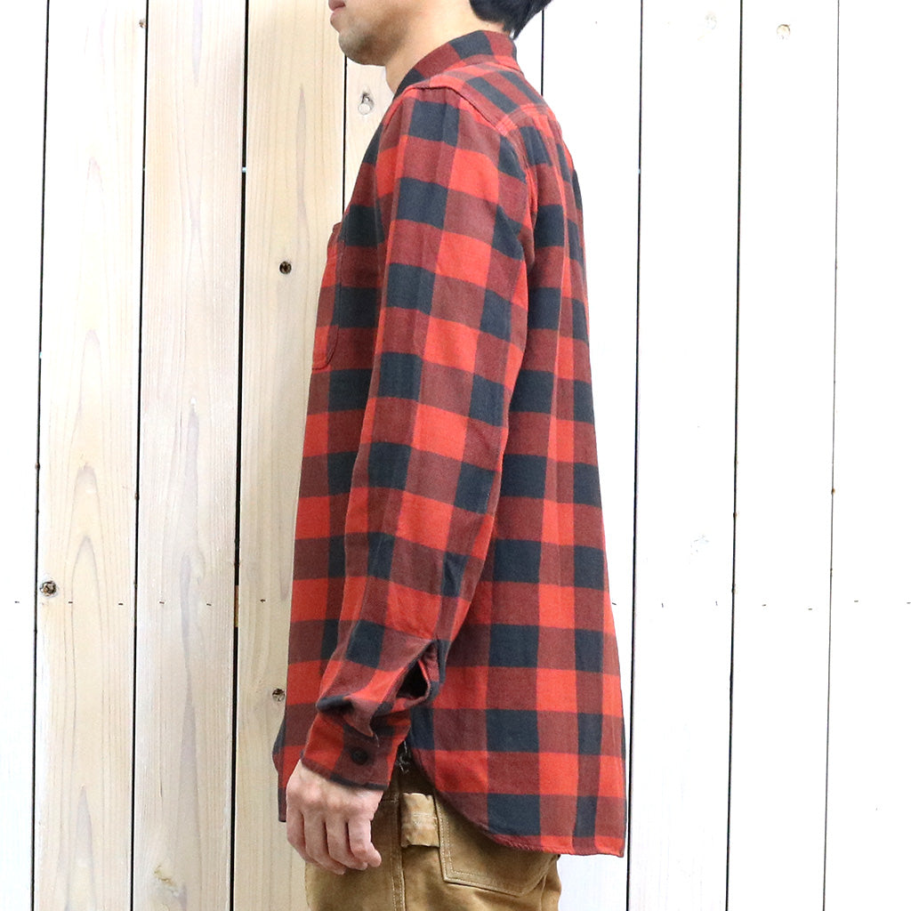 Double RL : PLAID TWILL WORK SHIRT (RL 105 RED BLACK)