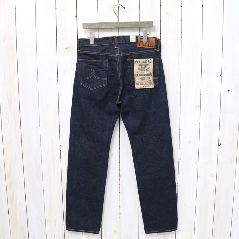 Double RL : STRAIGHT FIT SELVEDGE JEAN (BLUE)