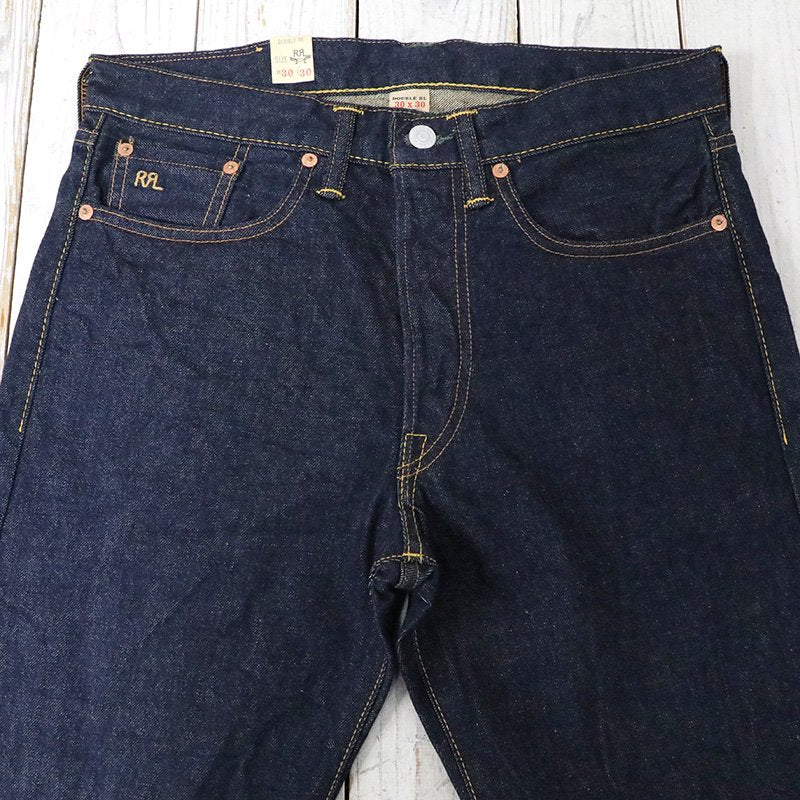 Double RL : STRAIGHT FIT SELVEDGE JEAN (BLUE)