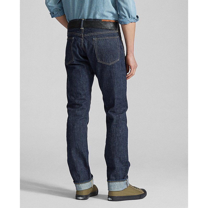 Double RL : SLIM FIT ONE WASHED JEAN (BLUE)