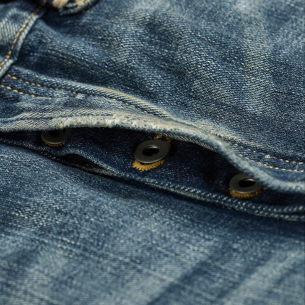 Double RL : STRAIGHT FIT BRAYTON  DISTRESSED JEANS