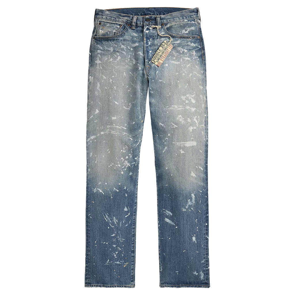 【SALE40%OFF】Double RL : STRAIGHT FIT FENIMORE DISTRESSED JEANS