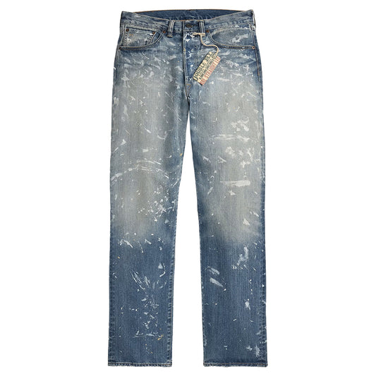 【SALE40%OFF】Double RL : STRAIGHT FIT FENIMORE DISTRESSED JEANS