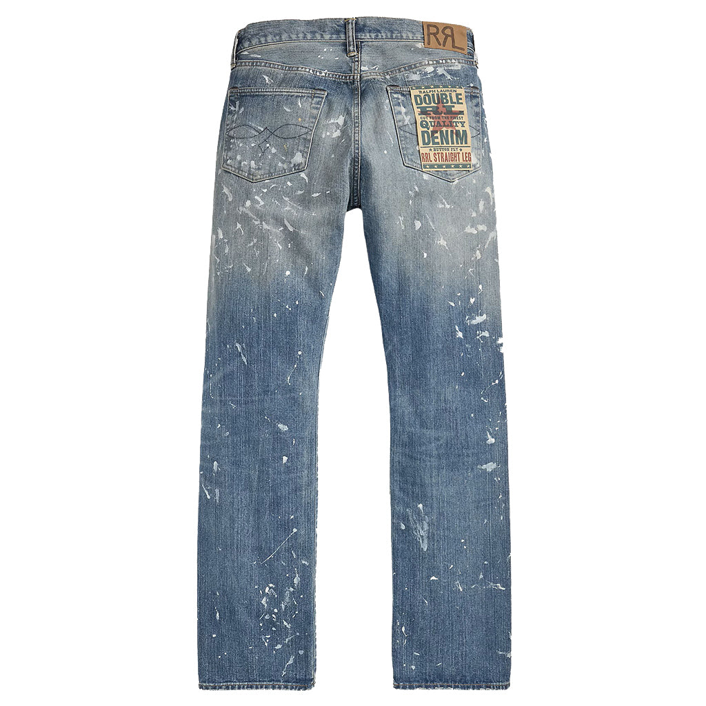 Double RL : STRAIGHT FIT FENIMORE DISTRESSED JEANS